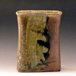 Wood-fired Flat Vase